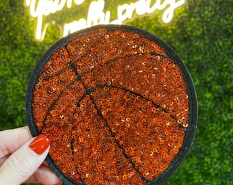 Parche de lentejuelas de baloncesto