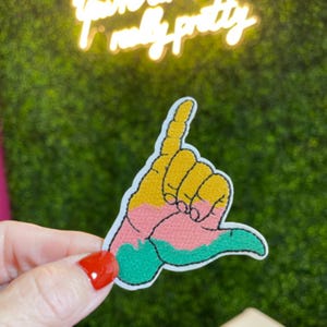 Hang Loose Embroidered Patch