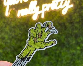 Parche bordado de mano de zombi