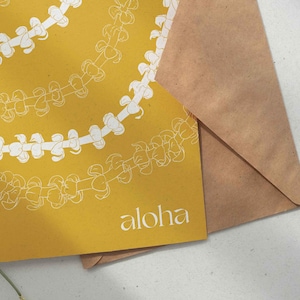Aloha Flower Lei Carte de voeux numérique Imprimable à téléchargement immédiat