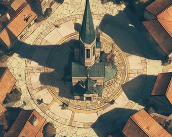 City Maps, Gothic, Stadt Karte, D&D Karten, Hauptstadt, Grid Maps, Roll20, Stadtplan, Dnd Tile, digitale Karte, Karten für Miniaturen