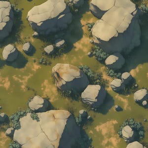 Grassland Battlemaps, Dnd Maps, Plains, D&amp;D, City, Gridded Maps, Roll20 ...