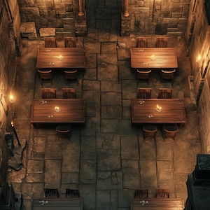 Jail Maps, D&D Maps, Prison, Dungeon, Pathfinder, Grid Maps, Roll20, Dungeon Master, Dnd Tile, Digitale Karte, Miniatur