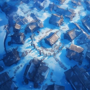 Eis Maps, Schnee, Maps Winter, Arktis, D&D, Tundra, Grid Maps, Roll20, Dungeon Master, Dnd Tile, digitale Karte, Karten für Miniatur