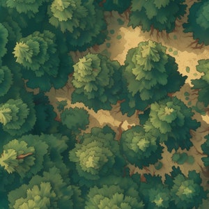 Forest Babie Maps, Forest Road, D&D Karten, Pathfinder, Grid Maps, Roll20, Dungeon Master, printable Dnd Tile, digitale Karte, 5e, VTT