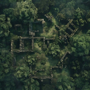 Ruins Battlemaps, Dnd Maps, D&D, Pathfinder, Ruin, Gridded Maps, Roll20 ...