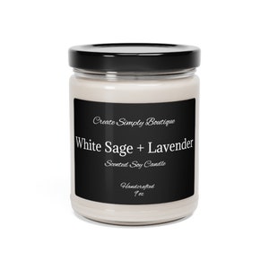 Scented Soy Candle, 9oz