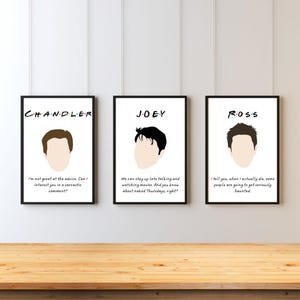 FRIENDS - Character Quotes - The Boys - DIGITAL PRINT - Printable Decor
