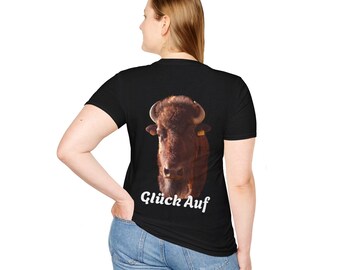 Bison Shirt Gift T-shirt Cute Animal Shirt Unisex Animal Pictures Good Luck