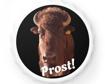 Bison bottle opener bull Cheers