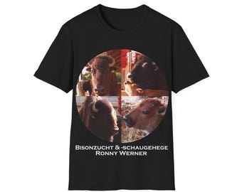 Bison Shirt Gift T-shirt Cute Animal Shirt Unisex Animal Pictures