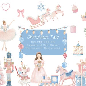 Clipart Schiaccianoci pastello: ballerina acquerello PNG (download digitale)