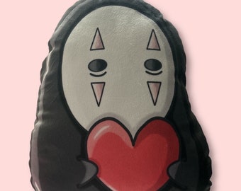 Black Mask Mascot Anime Pillow