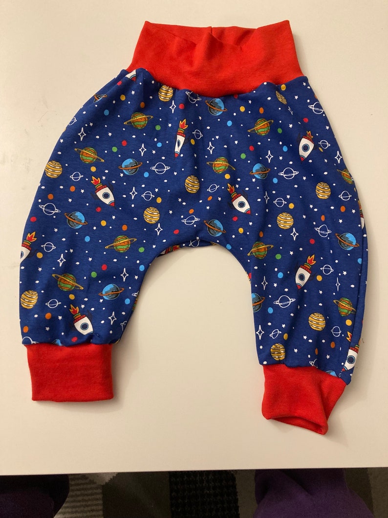 Pump pants handmade size 80/86 children's clothing boys space image 1