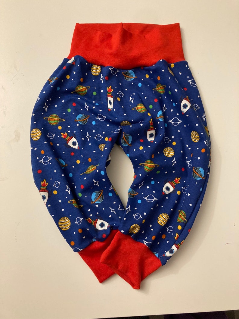 Pump pants handmade size 80/86 children's clothing boys space image 2