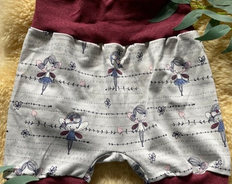 Pantalons courts bloomers faits à la main taille 50/56/62/68/74/80/86/92/98/104/110/116/122/128 vêtements pour enfants filles