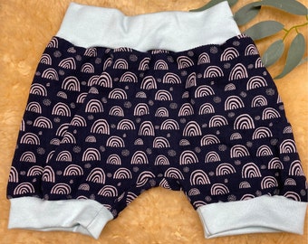 Bloomers cortos hechos a mano tamaño 50/56/62/68/74/80/86/92/98/104/110/116/122/128 ropa infantil niña niño muselina de verano