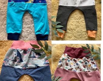 Pump pants handmade size 50/56/62/68/74/80/86/92/98/104/110/116/122/128 children's clothing girls