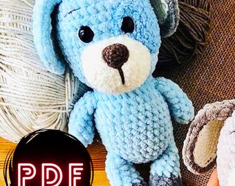 Patrón de crochet para perro Dachshund, patrón de crochet para animal de peluche, patrón de crochet para amigurumi, patrón de crochet para amigurumi de perro