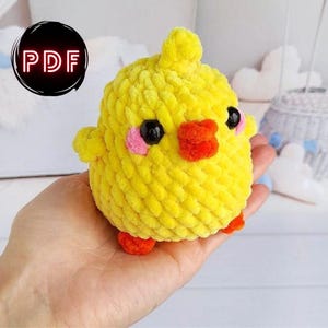 No-sew birds crochet pattern PDF file