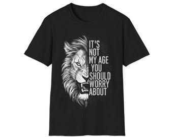 T-shirt Ageless Roar: Majestic Lion Graphic T-shirt voor motivatie