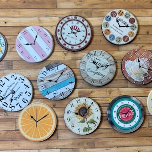 Dollhouse Miniature Round Wall Clock | Diorama  Miniature Wall Art Decor | Doll Accessories  1 12 Scale