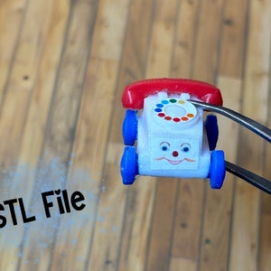 Miniature Dollhouse Vintage Telephone Toy STL File 1:12 scale | Digital Download | Mini Diorama