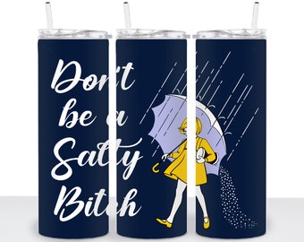 Salty Bitch Tumbler Wrap | 20oz Skinny Tumbler, Sublimation Design (Digital Download)