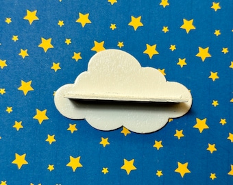Dollhouse Wood Cloud Shelf Miniature Kids Playroom / Bedroom 1:12 Scale | Dollhouse | Diorama Decor
