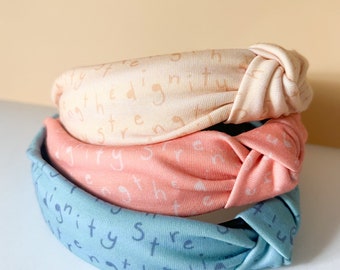 Dignity and Strength Handmade Knot Headband