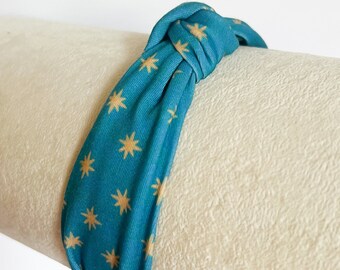 Our Lady of Guadalupe Stars Small Pattern Handmade Knot Headband