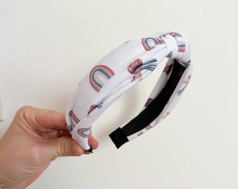 Jesus I Trust In You White Handmade Knot Headband