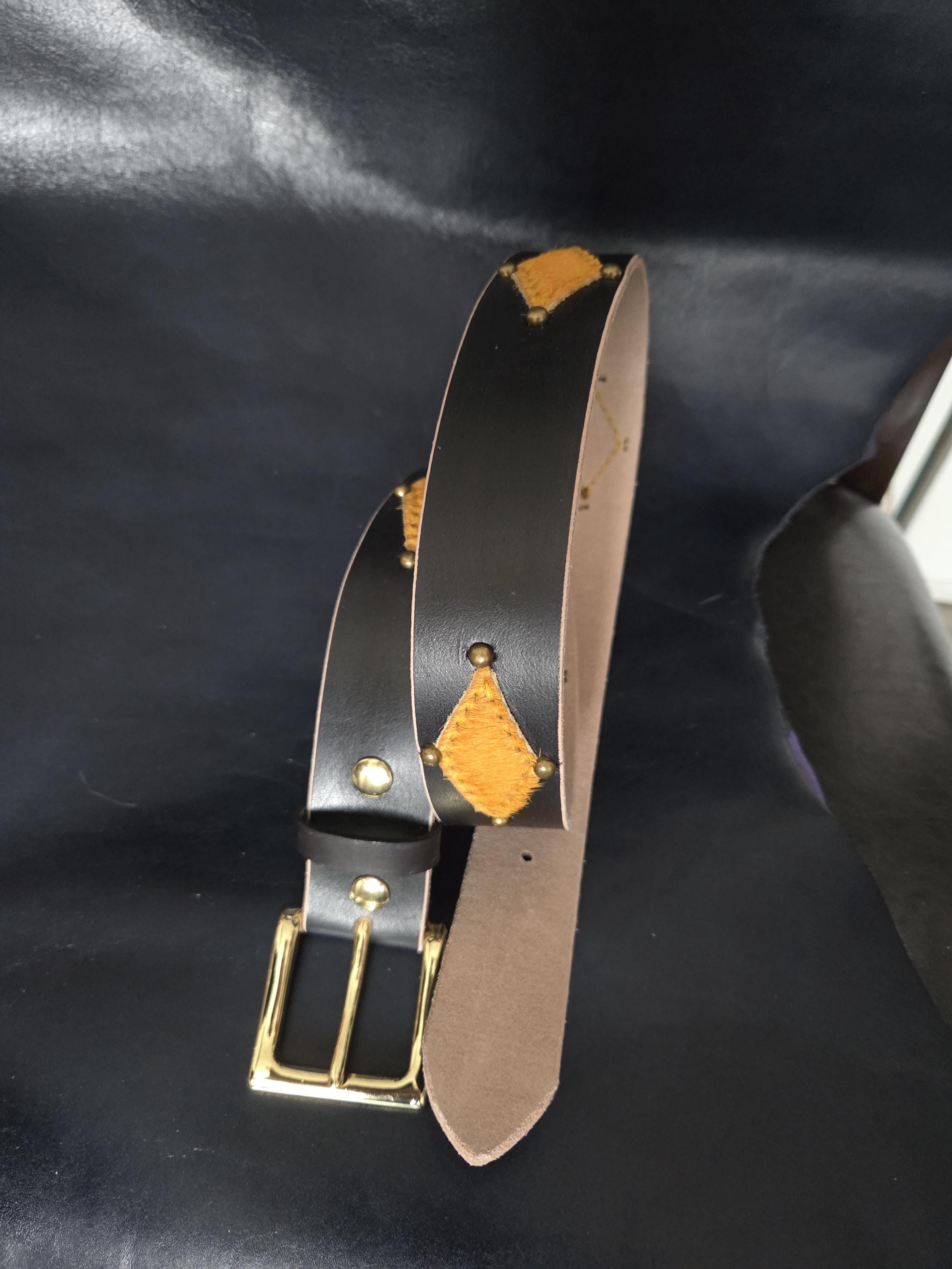 Streets Ahead Orange Snake-Print Leather Belt with Silver-Tone Buckle Streets Ahead Leather Metal Snake Belt – Recess main image 4