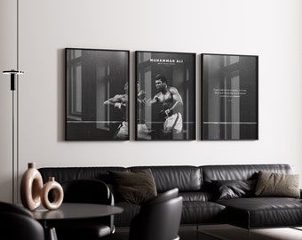 Muhammad Ali Poster Bundle: Vintage Boxing Wall Art (Downloadable Prints)