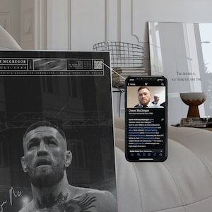 Conor McGregor, UFC Print, Digital Poster, Minimalist, MMA Art Print for Home Decor, Gift for Him