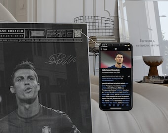 Cristiano Ronaldo Poster: Minimalist Football Art (Digital Download)