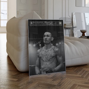Max Holloway, Digital Poster, Minimalist, MMA Art Print for Home Decor, Ufc Poster