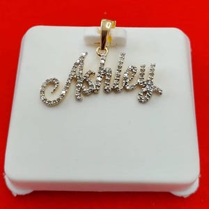 10K GOLD with Natural Diamonds custom Pendant