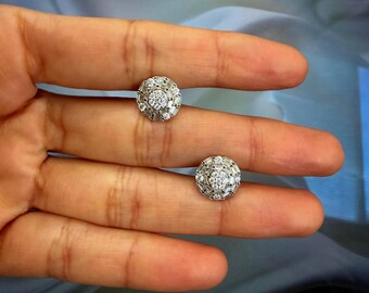 Sterling Silver 925 with VVS Moissanite Earrings