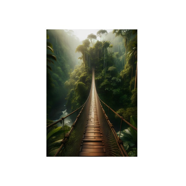 Enchanted Rainforest Suspension Bridge