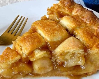 Descarga de recetas de pastel de manzana con celosía.