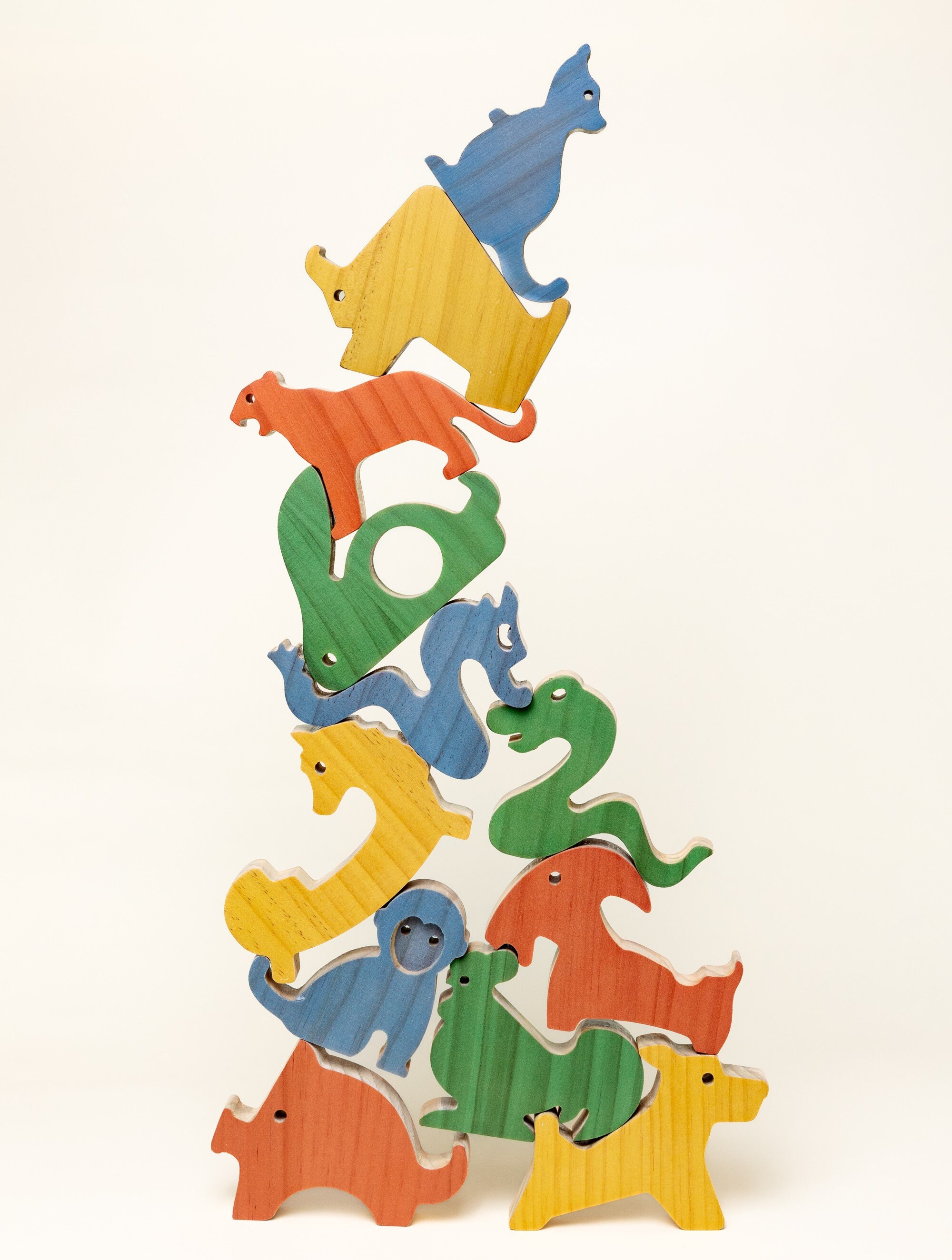 Chinese Zodiac Animals Wooden Figures Toy Set | Toys Puzzles
