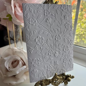 Embossed 5x7 Floral Vines Blank Notecard Boxed Stationery Set - Etsy