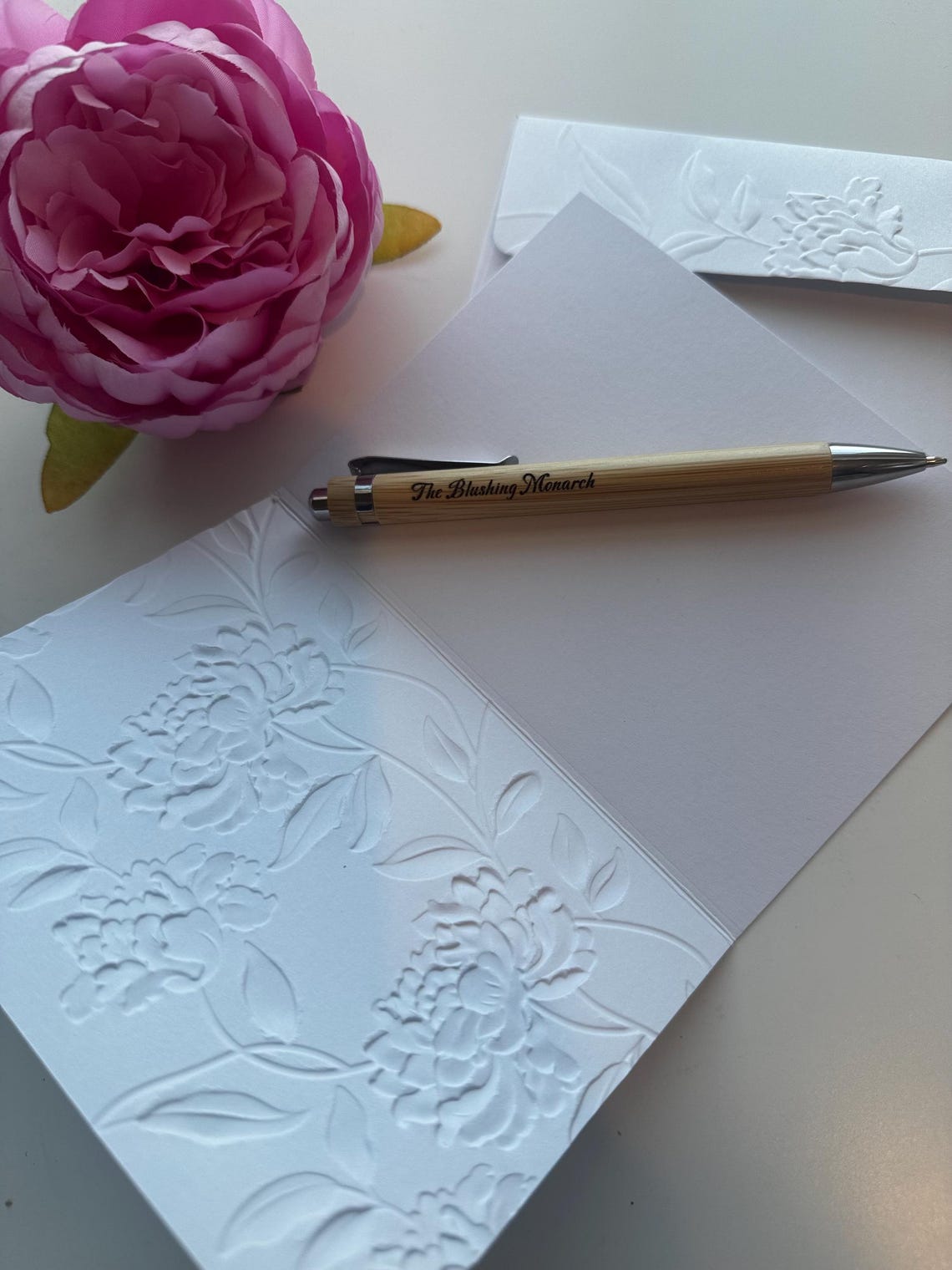 Embossed Floral Cards Boxed Stationery Set A2 Size - Etsy