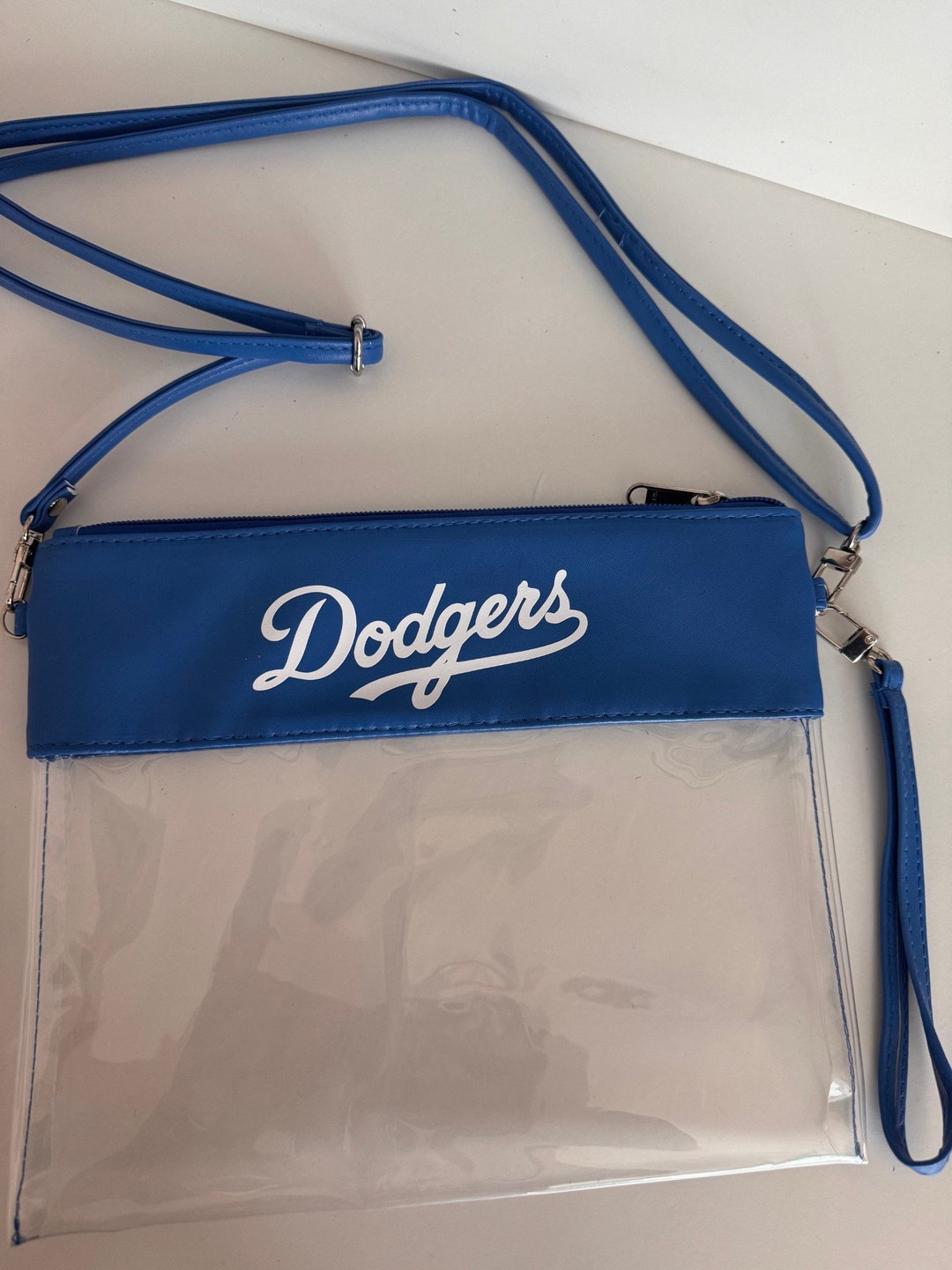 LA Dodger Crossbody Wristlet Stadium Purse Bag Etsy