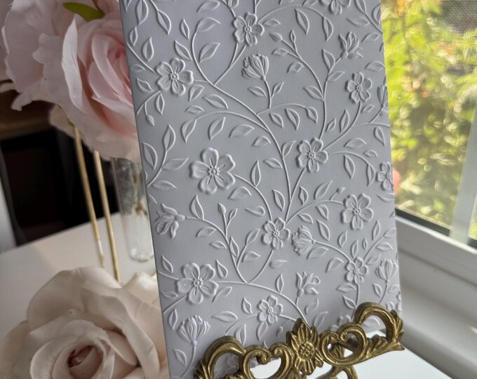 Embossed 5x7 Floral Vines Blank Notecard Boxed Stationery Set - Etsy