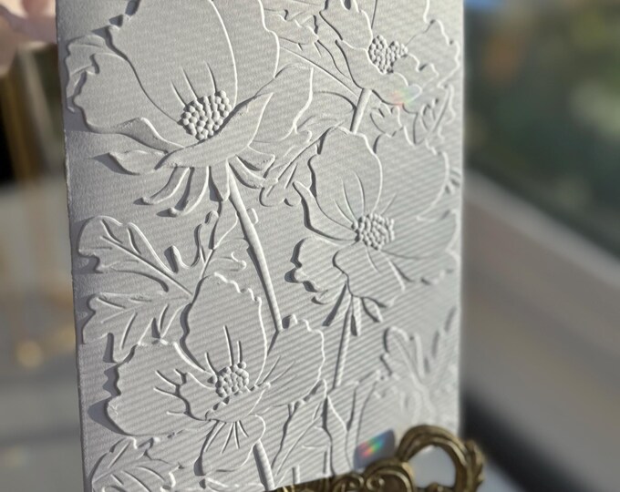 Plentiful Poppies Blank Floral Embossed Cards Note Card Boxed ...