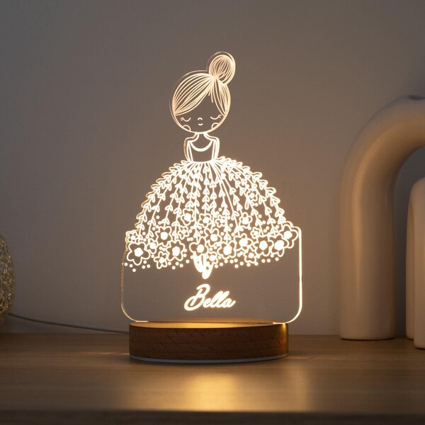 Ballet Night Light Girl - Etsy