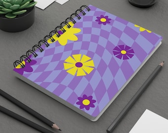 Y2K Whimsical Flower Spiral Bound Journal - Aesthetic Notebook for Creativity, Gift for Writers, Students, Artists, Floral Design, [...]