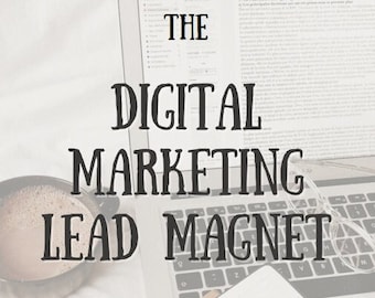 Digital Marketing Lead Magnet - w/ MRR and PLR